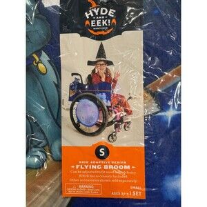 Hyde & EEK! Adaptive Flying Broom Wheelchair Halloween Costume Small
